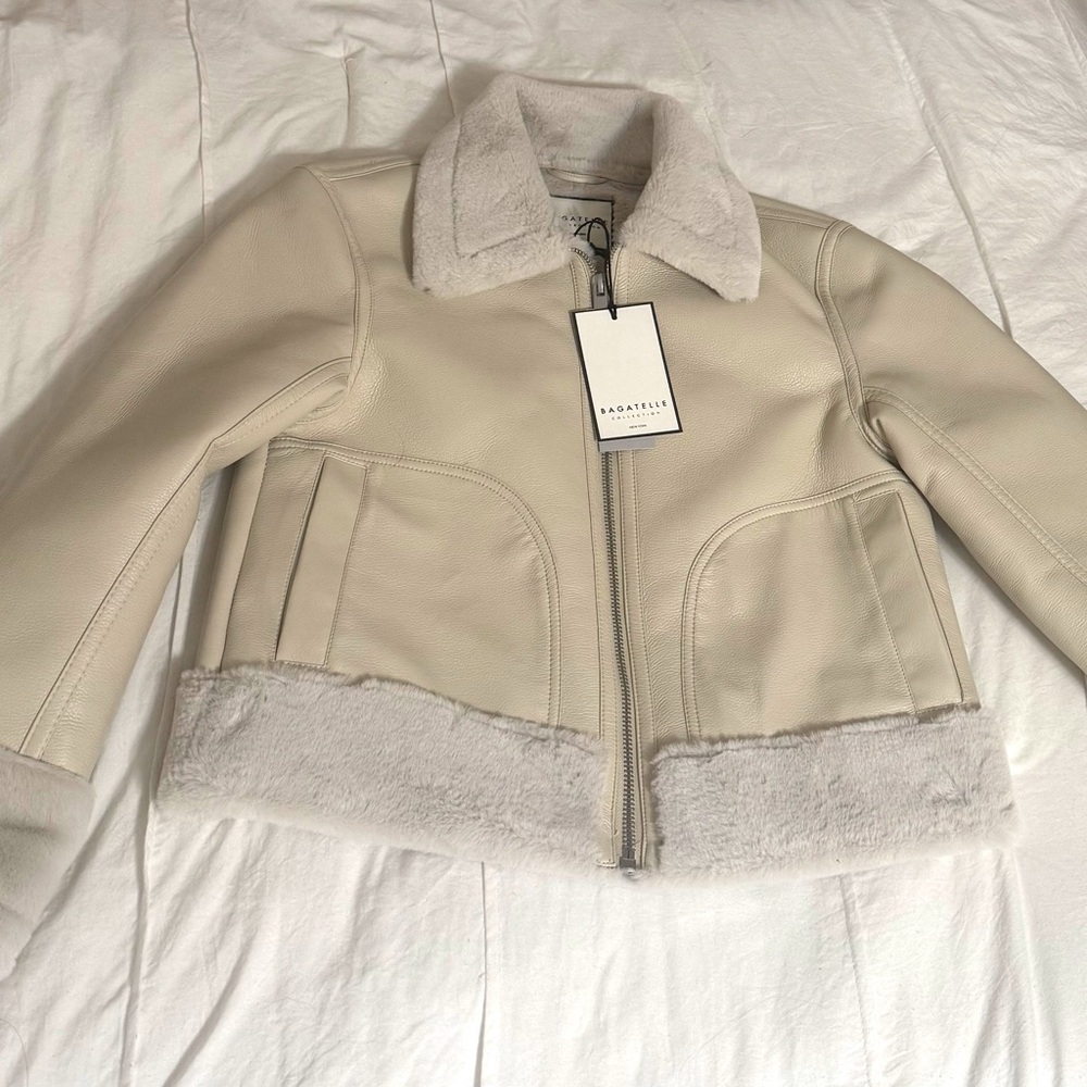 Bagatelle Collection Women’s Faux Leather Jacket